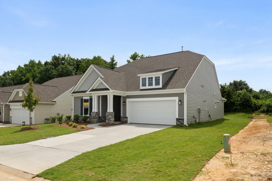 Front exterior of a new home in Hopewell Garden, Winston-Salem, NC, highlighting curb appeal (Image 20).