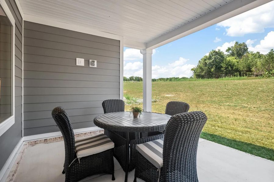 The Paisley C Outdoor Living Area