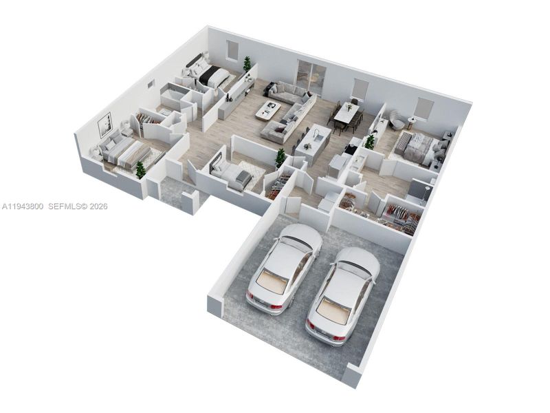2D floor plan layout of this home in , Palm Bay, FL (Image 5).