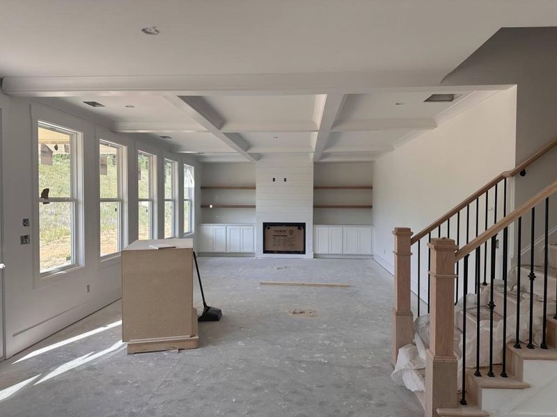 In-progress construction of a new home in Livingstone Park, Kennesaw, GA (Image 37).