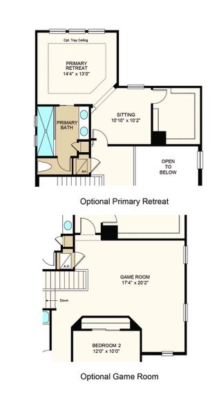 2D floor plan layout of this home in Lochside, Mount Dora, FL (Image 20).
