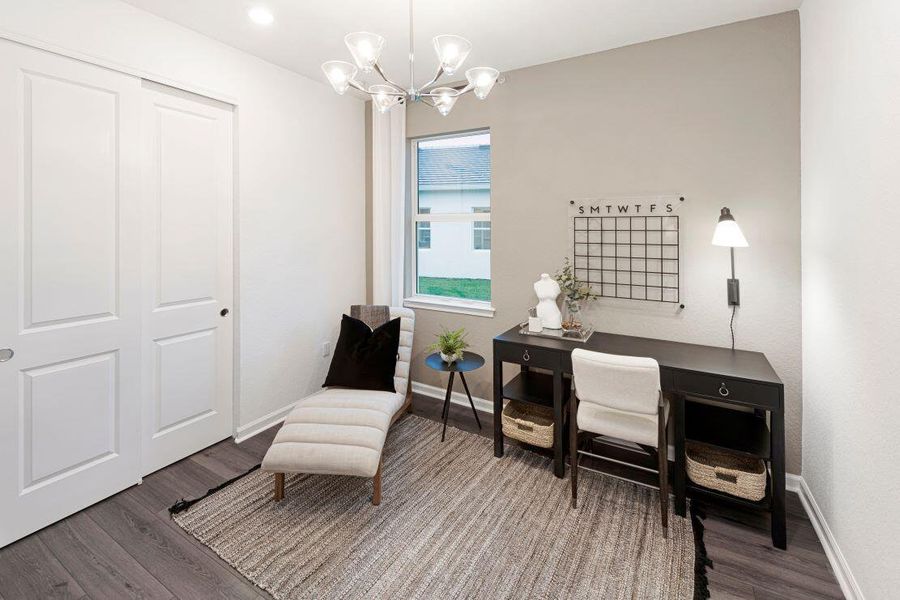 Furnished interior view inside a new home in Highpointe, Stuart (Image 18). Furnished interior view inside a new home in Highpointe, Stuart (Image 18).