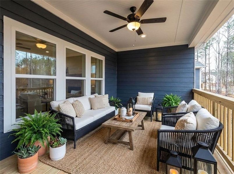 Exterior details and patio area of a home in , Rockmart (Image 31).