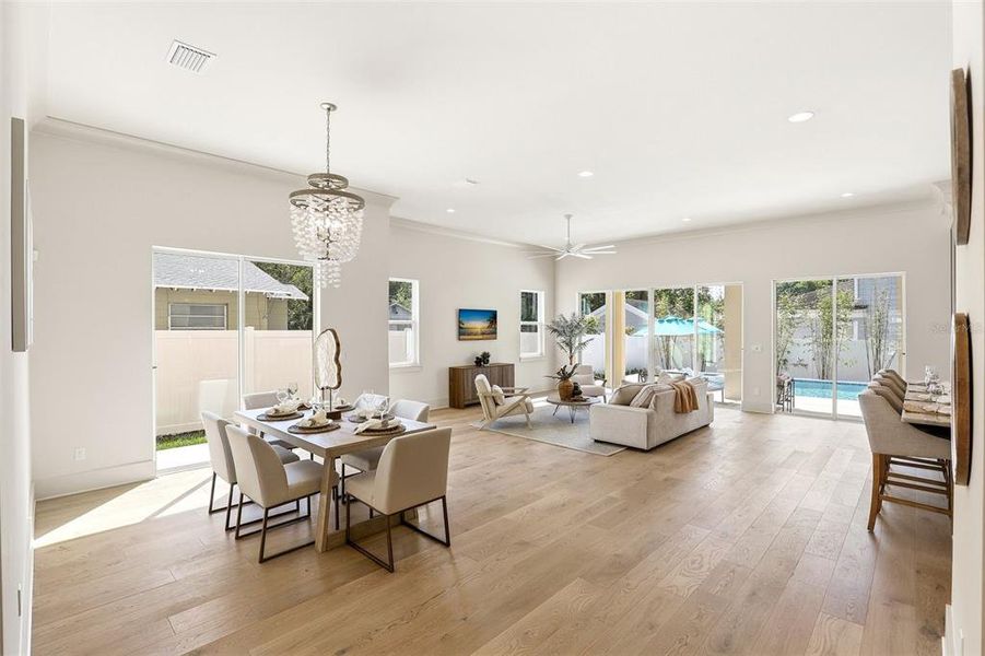 Furnished interior view inside a new home in , Orlando (Image 11). Furnished interior view inside a new home in , Orlando (Image 11).