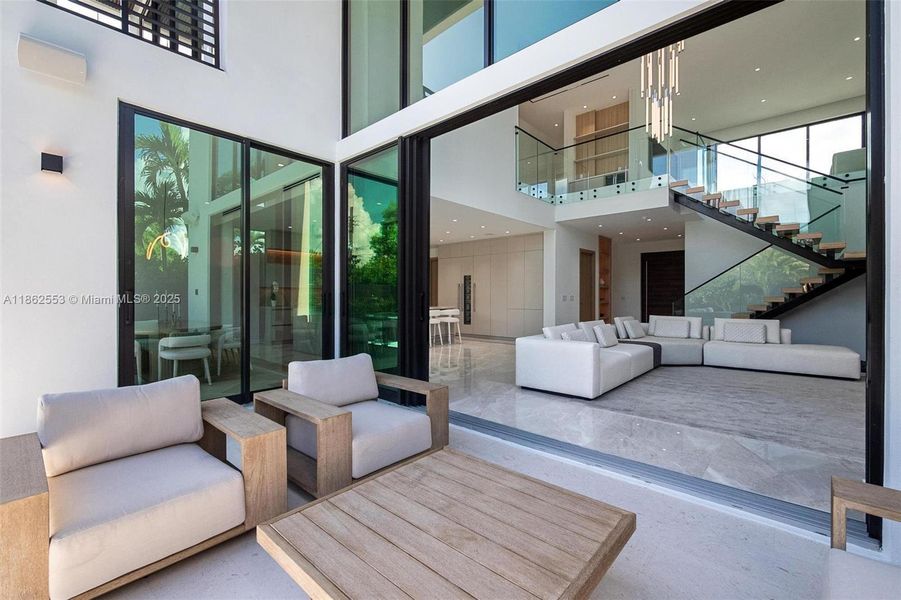 Furnished interior view inside a new home in , Miami (Image 21).