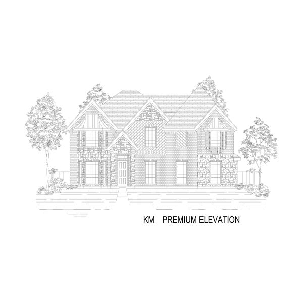 Representative rendering of the exterior for the Stonehaven 2FS by First Texas Homes (Image 24). Representative rendering of the exterior for the Stonehaven 2FS by First Texas Homes (Image 24).