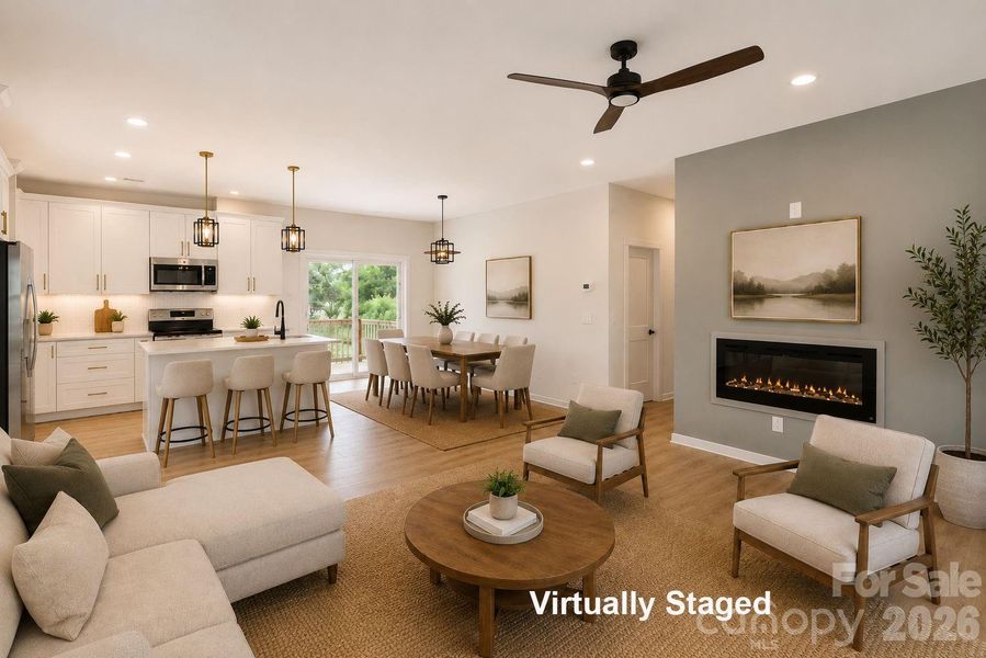 Open-concept living Open-concept living