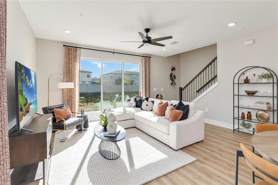 Furnished interior view inside a new home in Magnolia Reserve, Ocoee (Image 9).