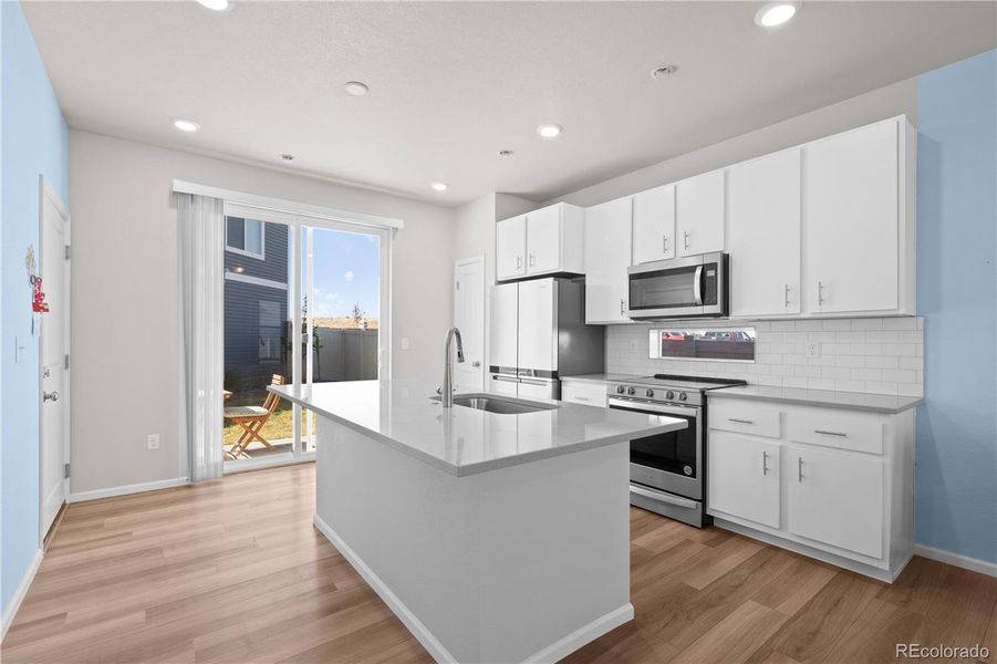 Furnished interior view inside a new home in , Colorado Springs (Image 8).