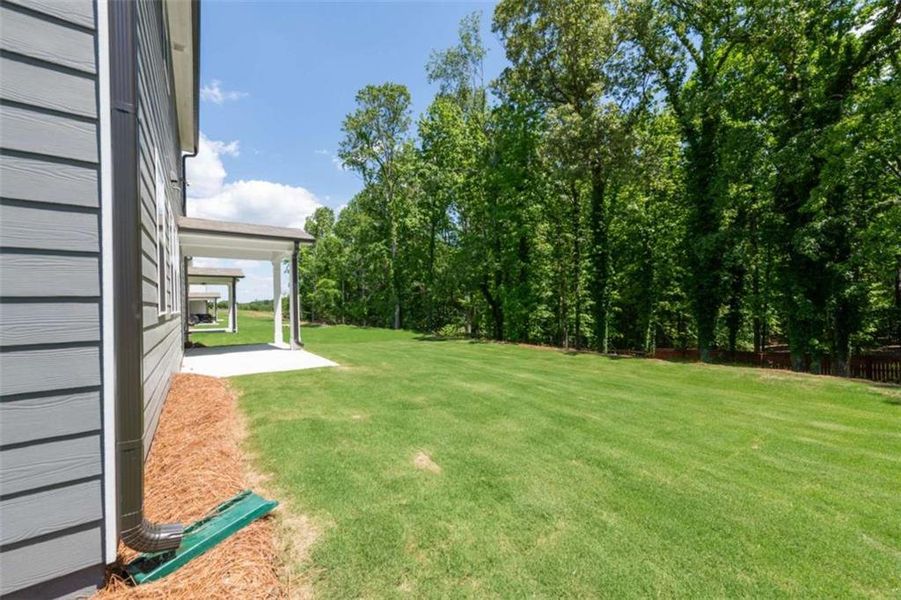 Exterior details and patio area of a home in Cambridge at Steels Bridge, Canton (Image 3).
