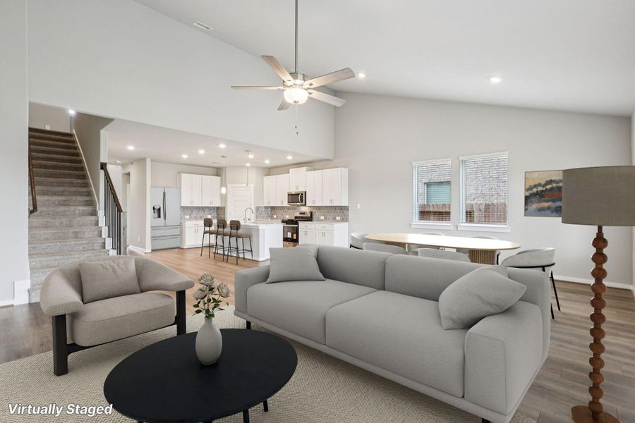 Furnished interior view inside a new home in Stewart's Ranch, Conroe (Image 9). Furnished interior view inside a new home in Stewart's Ranch, Conroe (Image 9).