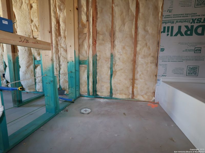 In-progress construction of a new home in Hunters Ranch, San Antonio, TX (Image 24).