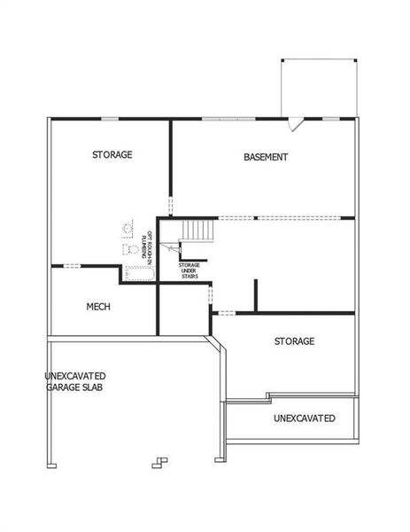 2D floor plan layout of this home in Havencroft, Woodstock, GA (Image 5).