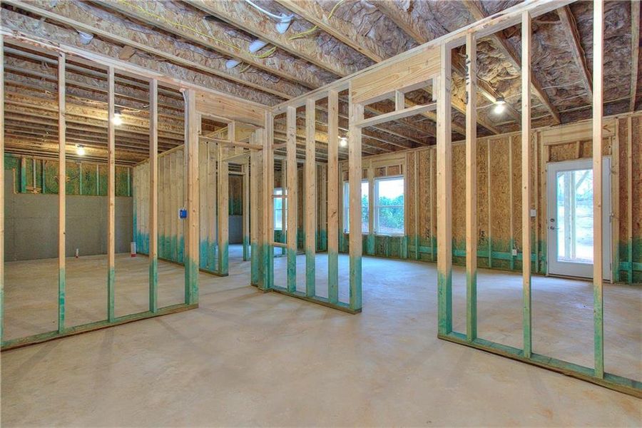 In-progress construction of a new home in , Homer, GA (Image 45).