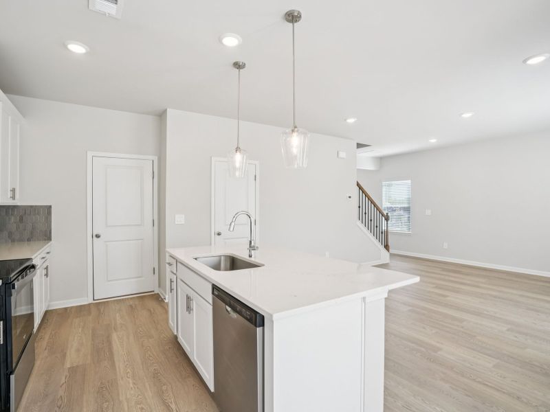 Furnished interior view inside a new home in Hawthorne Station, Atlanta (Image 5).