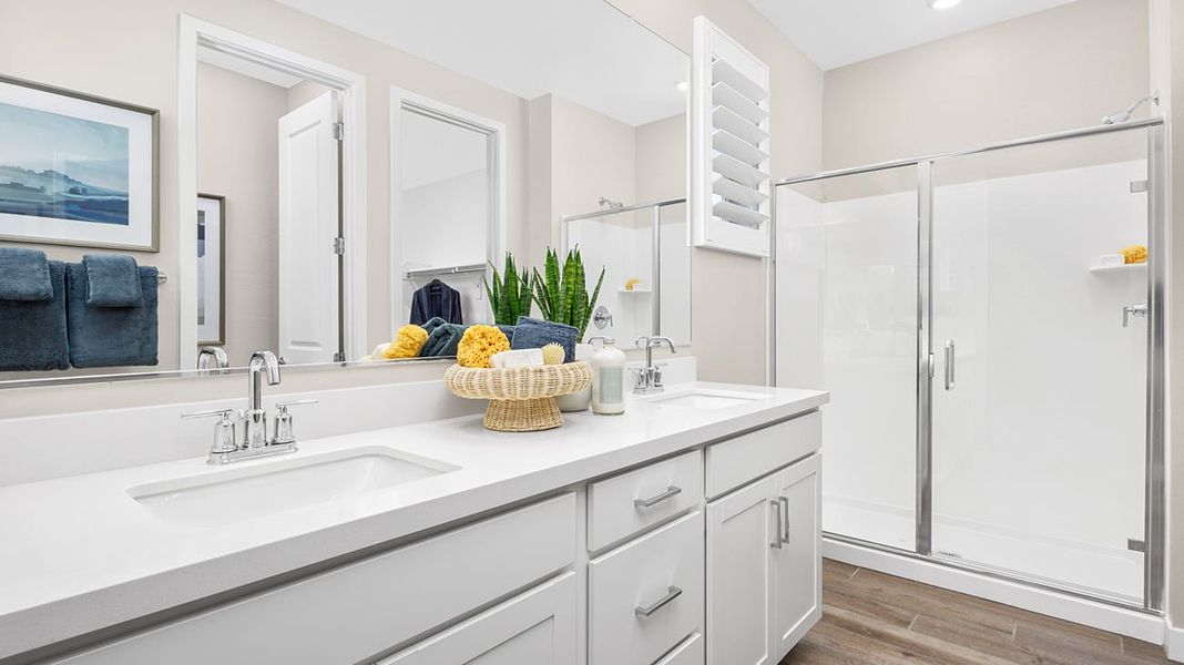 Representative furnished interior of a home built from the Plan 4005 by New Home Co. in Teravalis, Buckeye (Image 7).