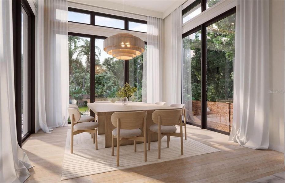 Furnished interior view inside a new home in , Sarasota (Image 5).