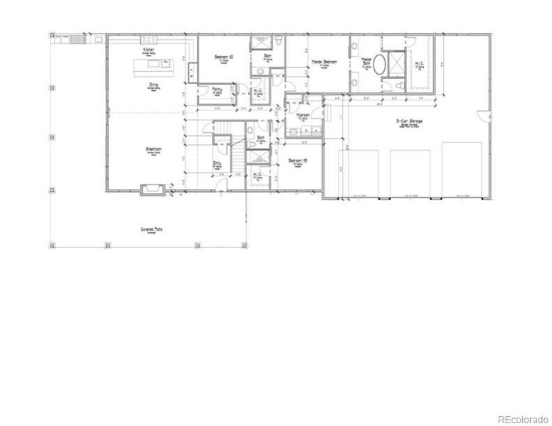 2D floor plan layout of this home in , Johnstown, CO (Image 4).