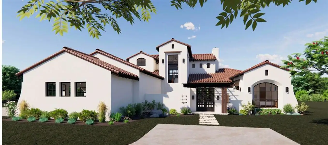 Rendering of Front Elevation of Home. Rendering of Front Elevation of Home.