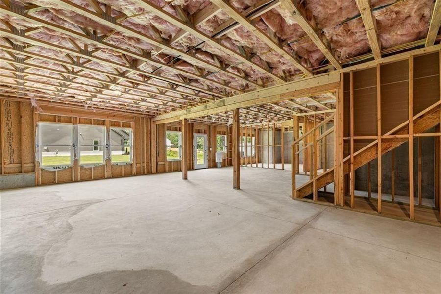 In-progress construction of a new home in , Gainesville, GA (Image 52).