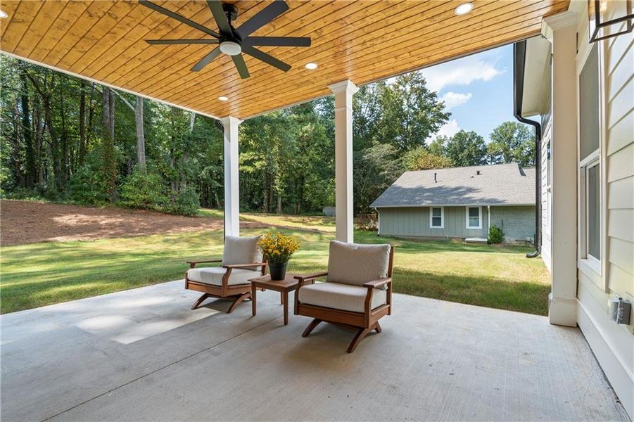 Exterior details and patio area of a home in , Lilburn (Image 32).
