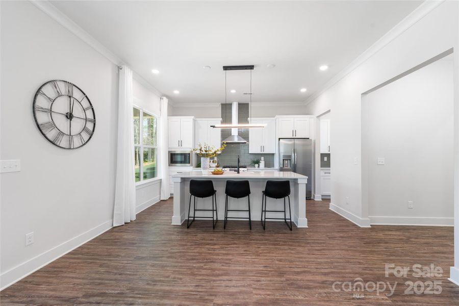 Furnished interior view inside a new home in , Hickory (Image 19).