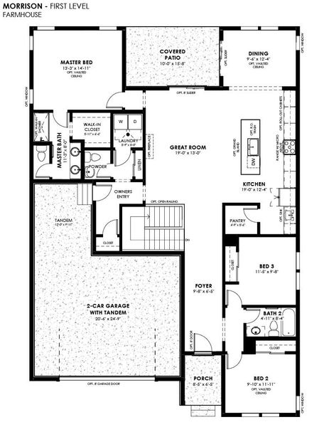2D floor plan layout of this home in Prairie Song, Windsor, CO (Image 5). 2D floor plan layout of this home in Prairie Song, Windsor, CO (Image 5).