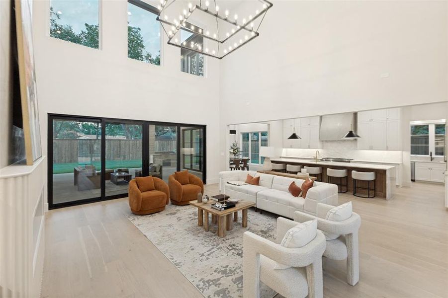 Furnished interior view inside a new home in , Dallas (Image 8). Furnished interior view inside a new home in , Dallas (Image 8).