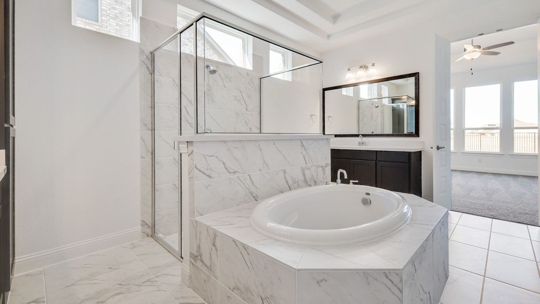 Representative furnished interior of a home built from the Stanford by DRB Homes in Brookewater, Rosenberg (Image 12).