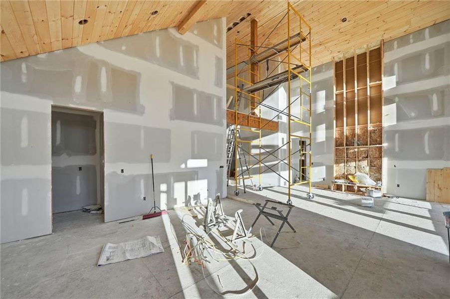 In-progress construction of a new home in , Ranger, GA (Image 8).