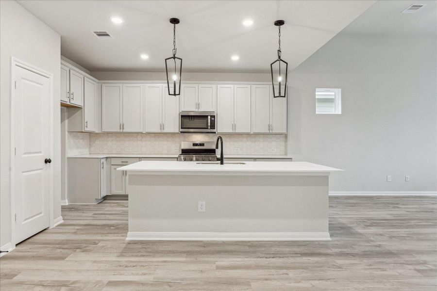 Furnished interior view inside a new home in Elyson, Katy (Image 6). Furnished interior view inside a new home in Elyson, Katy (Image 6).
