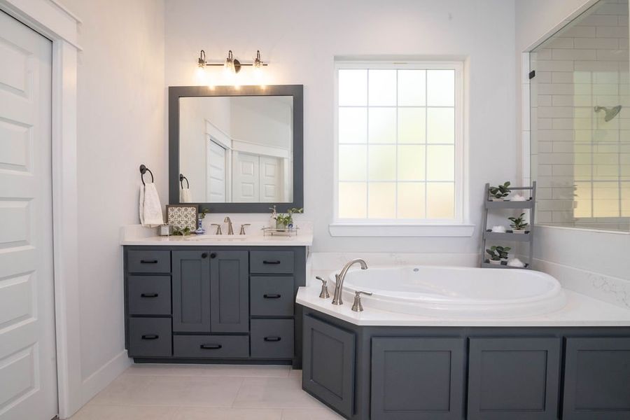 Representative furnished interior of a home built from the The Julia by Reece Homes in Greens Prairie Reserve, College Station (Image 16). Representative furnished interior of a home built from the The Julia by Reece Homes in Greens Prairie Reserve, College Station (Image 16).