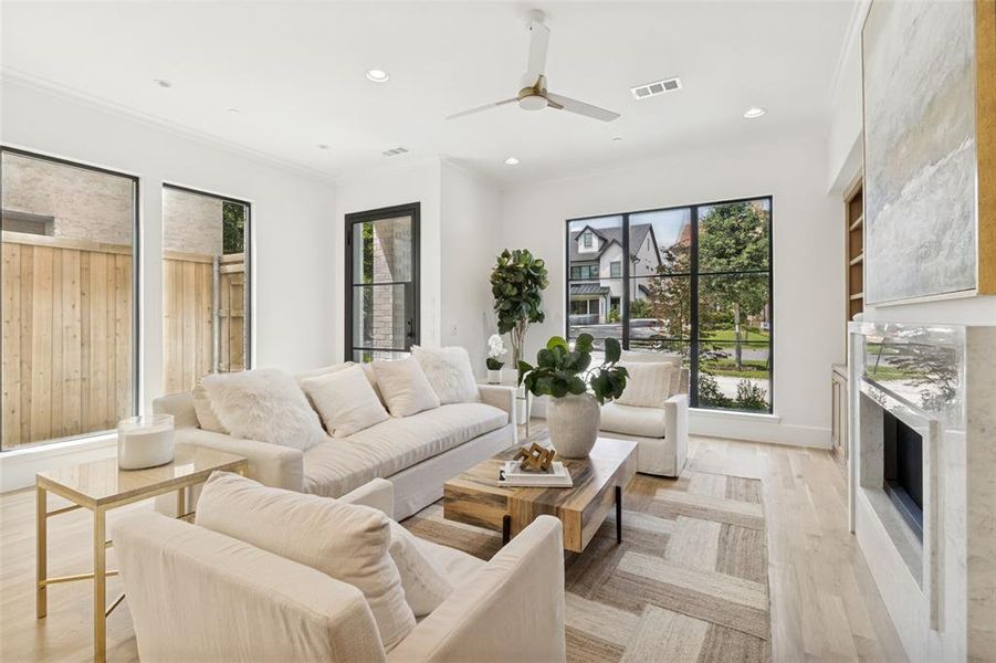 Living Area overlooking the front yard