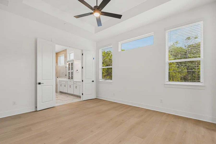 Representative unfurnished interior of a home built from the Raegan by Chesmar Homes in Sweetwater, Austin (Image 19). Representative unfurnished interior of a home built from the Raegan by Chesmar Homes in Sweetwater, Austin (Image 19).