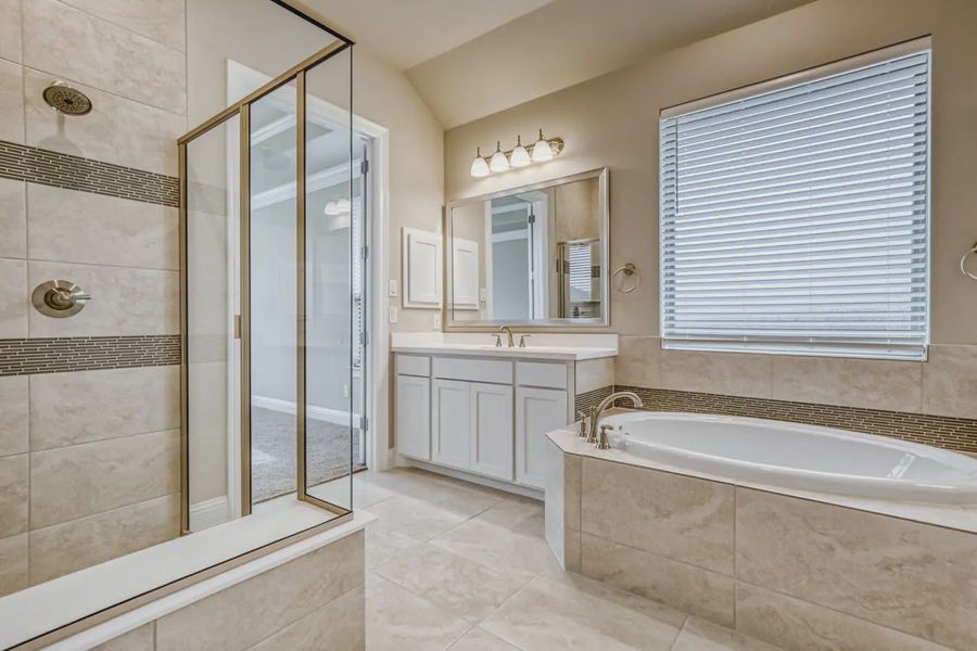 Representative furnished interior of a home built from the Westwood by Chesmar Homes in Trinity Falls, McKinney (Image 4).