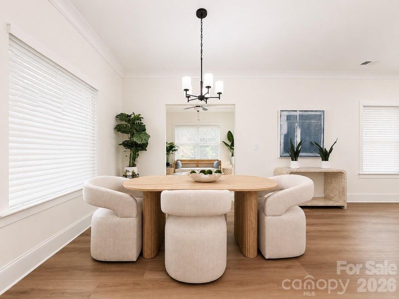 Furnished interior view inside a new home in , Charlotte (Image 32). Furnished interior view inside a new home in , Charlotte (Image 32).