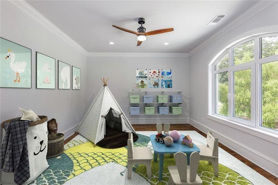 Furnished interior view inside a new home in , Roswell (Image 42).