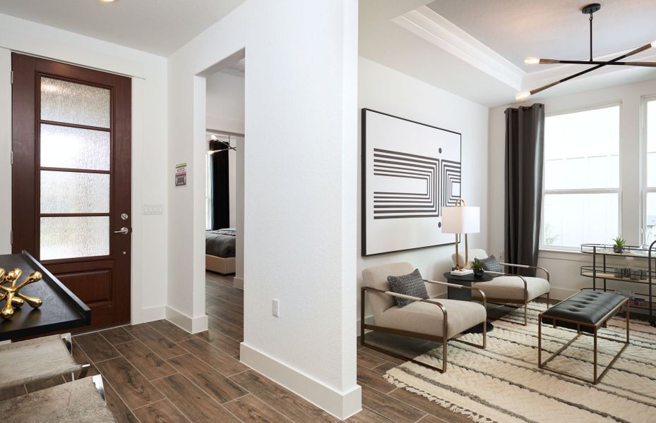 Furnished interior view inside a new home in Del Webb New Braunfels at Veramendi, New Braunfels (Image 13).