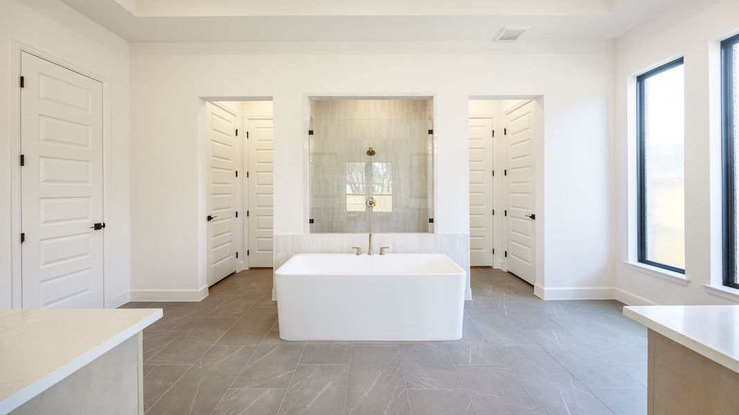 Furnished interior view inside a new home in Parkside on the River West, Georgetown (Image 6).