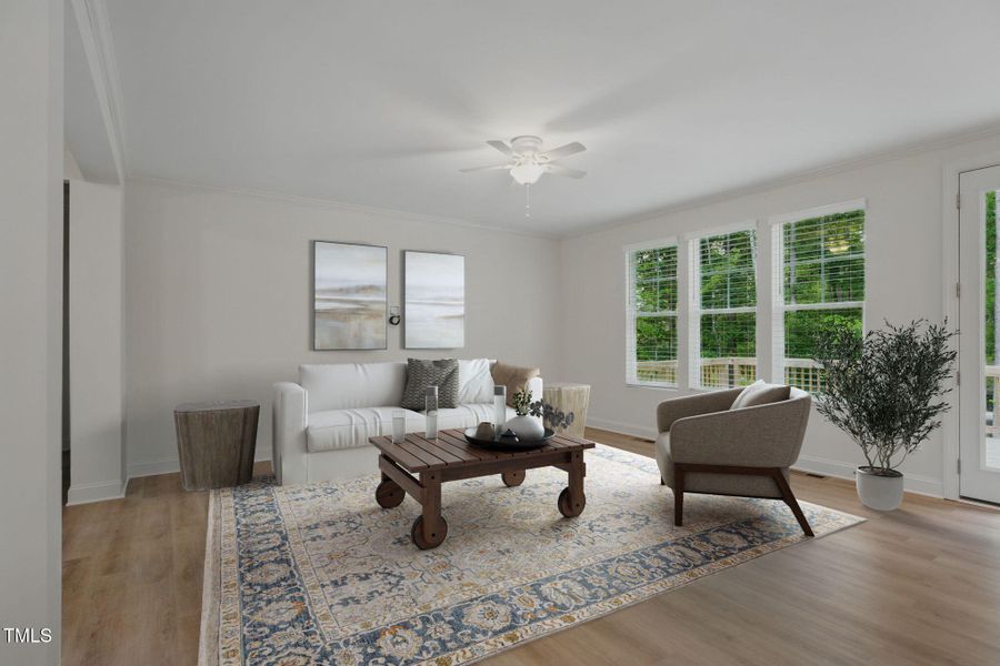 Living Room Staged Photo