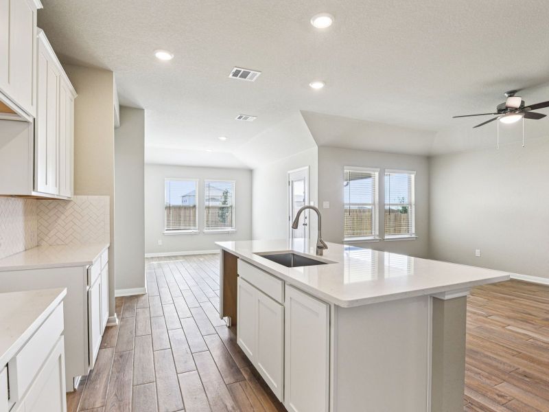 Furnished interior view inside a new home in Comanche Ridge, San Antonio (Image 5).