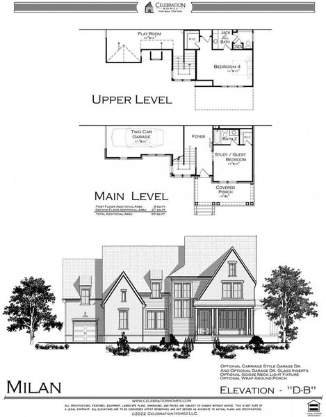 Representative rendering of the exterior for the Milan by Celebration Homes (Image 15).