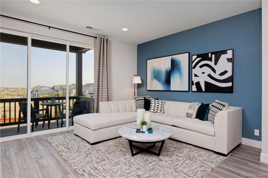 Furnished interior view inside a new home in , Denver (Image 4).