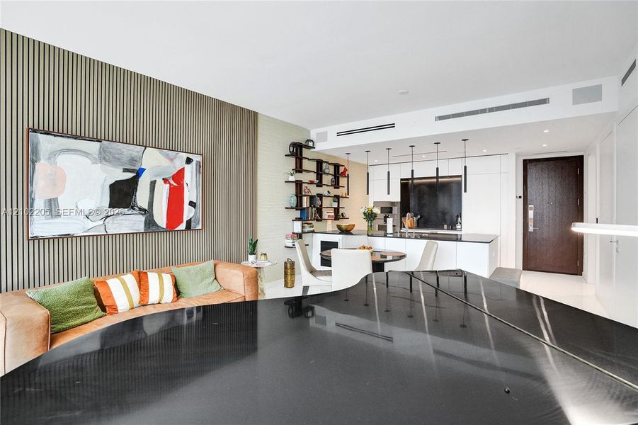 Furnished interior view inside a new home in , Miami (Image 16).