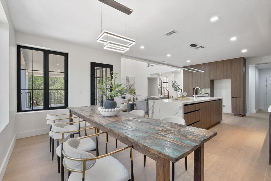 Furnished interior view inside a new home in , Lago Vista (Image 17).