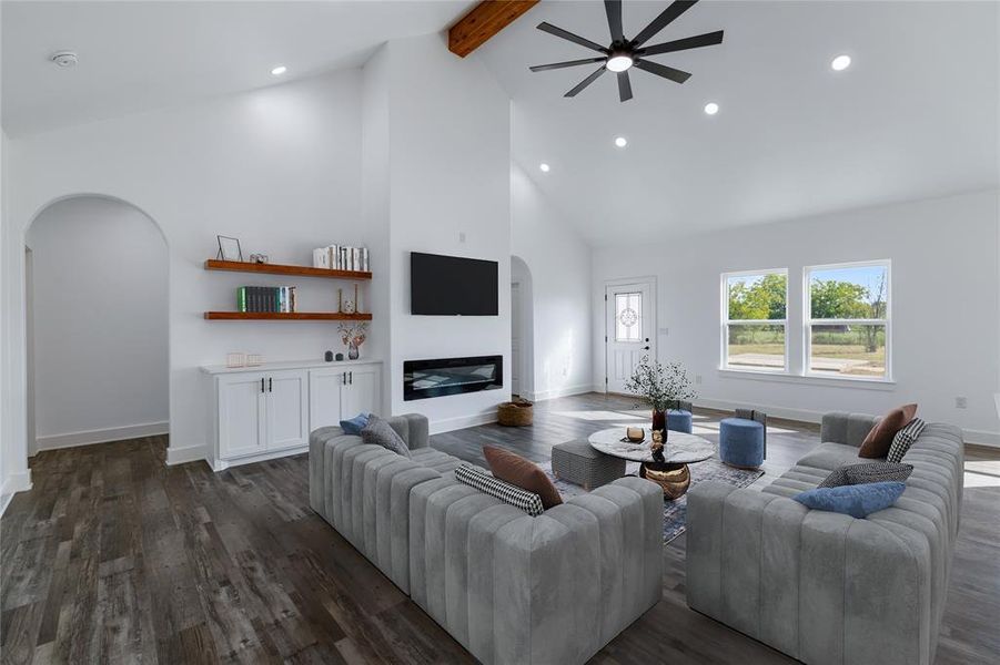 Furnished interior view inside a new home in , Kaufman (Image 6). Furnished interior view inside a new home in , Kaufman (Image 6).