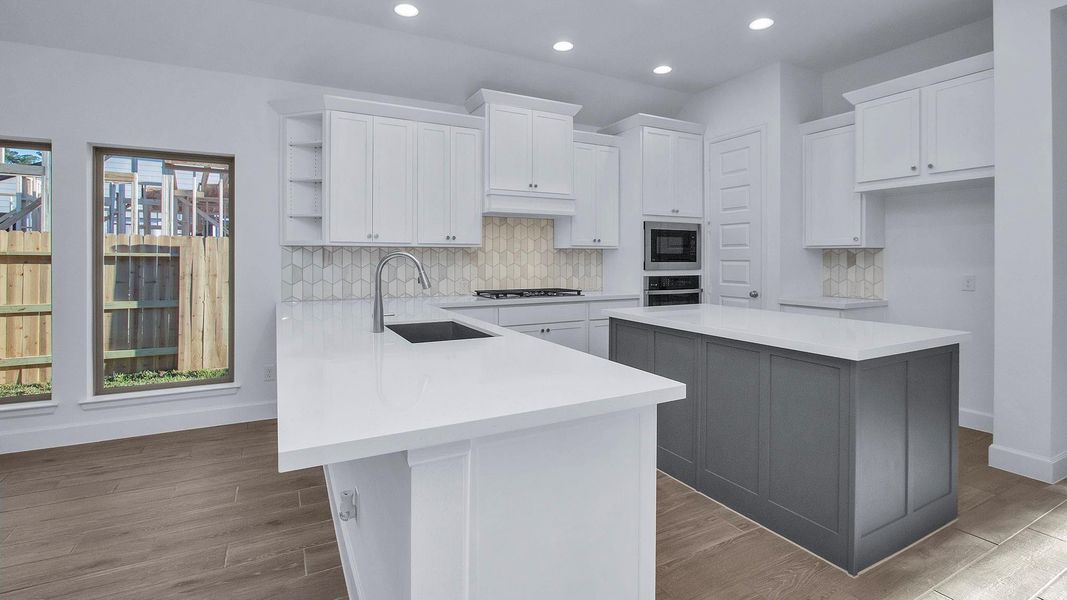 Furnished interior view inside a new home in Grand Central Park, Conroe (Image 9).