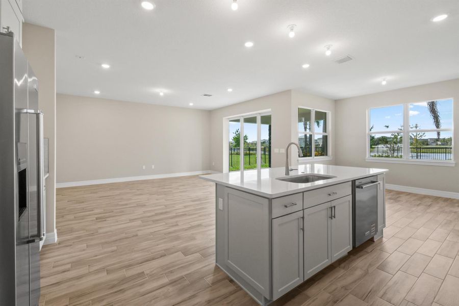Furnished interior view inside a new home in Avondale at Avenir, Palm Beach Gardens (Image 23).