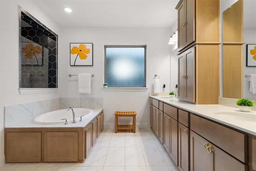 Furnished interior view inside a new home in , Northlake (Image 18).