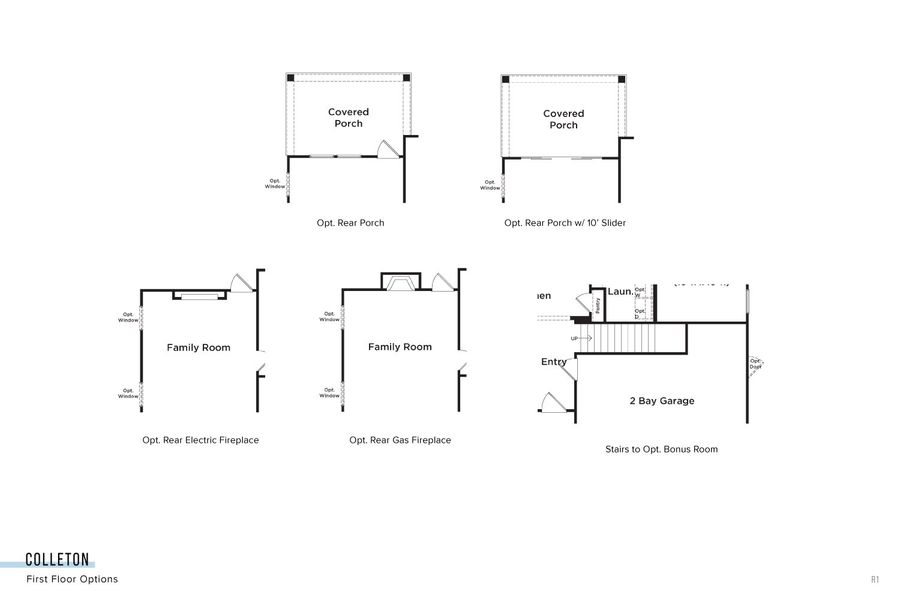 2D floor plan layout for the Colleton by DRB Homes in Creekside at Andrews, Summerville, SC (Image 9).